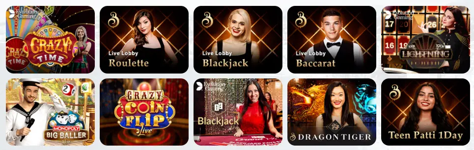 Juegos de casino en vivo Winspark Casino